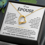 À mon Épouse - Collier Cœur
